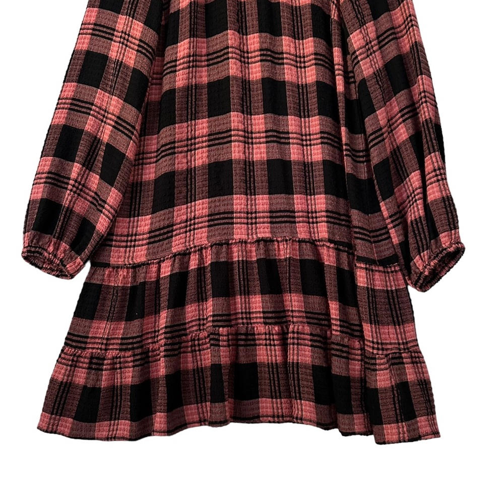 Anthropologie | Cloth & Stone | Daia Plaid Mini Dress Size S‎ *no belt* - Picture 4 of 13